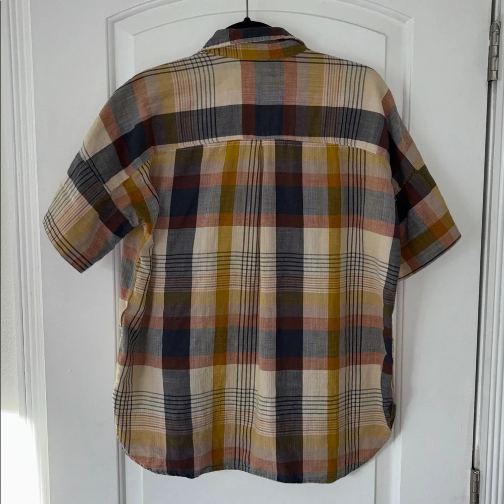 Carhartt womens plaid button front down shirt L 12-14 - Picture 3 of 7